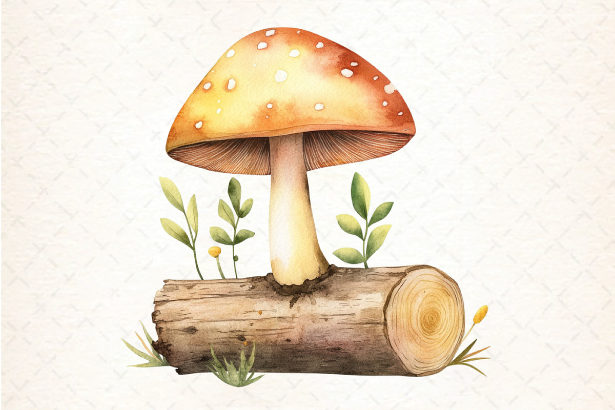 Mushrooms Clipart Bundle, an Illustration by DreamCafeArt (Photo 2 of 5)