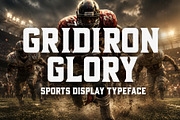 Gridiron Glory - Sport Typeface, a Sans Serif Font by HipFonts (Thumbnail 1 of 9)