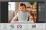 Baby Bib High Chair Mockup PSD, an Advertising Mockup by Bruno's Shop (Thumbnail 2 of 3)