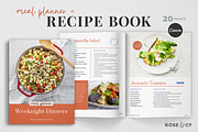 Canva Cookbook Template, a Marketing Template by Rose & Co. (Thumbnail 1 of 8)