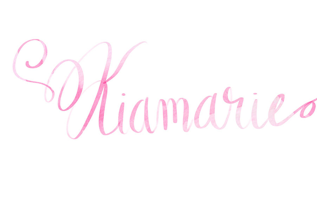 HANDWRITTEN digital calligraphy logo preview 3