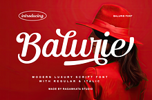 Balurie - Luxury Script Font