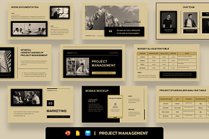 Project Management Presentation, a Presentation Template by BumbleGraph Studio