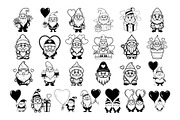 50 Valentine Gnome Procreate Stamps, a Brush Add-On by Procreate Sale (Thumbnail 4 of 6)