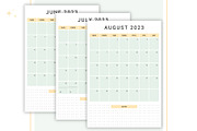 Minimalist Monthly Planner 2023, a Stationery Template by CreativeBundlex (Thumbnail 3 of 4)