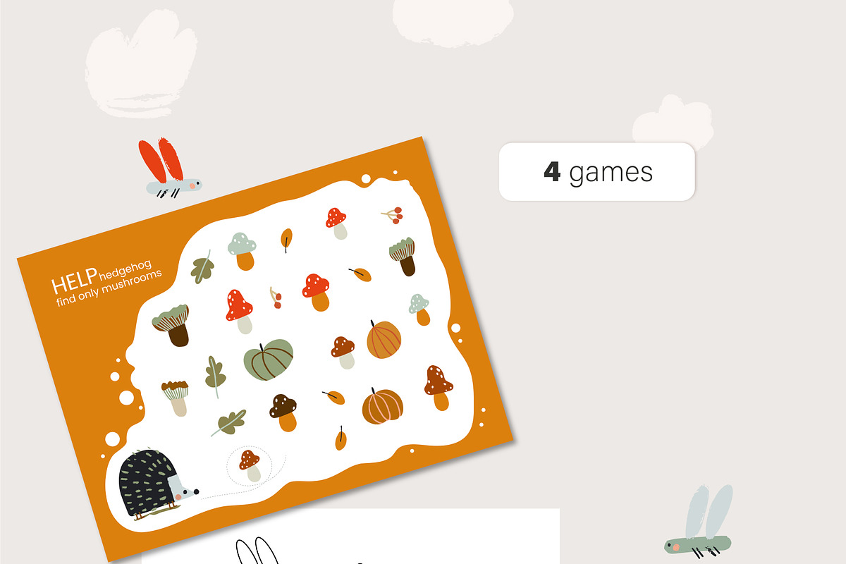 Cozy autumn clipart set, an Animal Illustration by elena.sevrina (Photo 4 of 10)