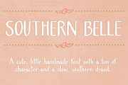 Southern Belle- A Cute Handmade Font, a Sans Serif Font by Angie Makes (Thumbnail 1 of 5)