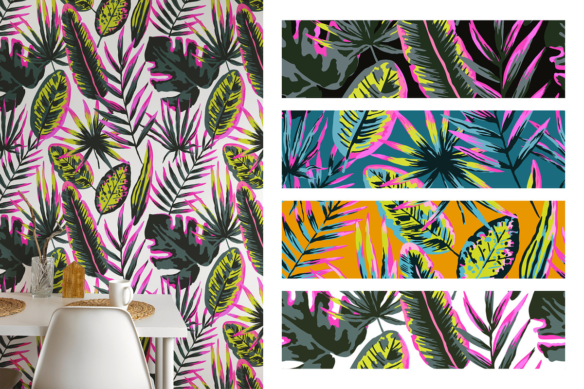 Neon tropical collection, a Pattern Graphic by Robusta (Photo 3 of 22)