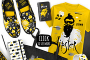 Grunge Style Yellow Collection, an Object Graphic by Iraida_Bearlala (Thumbnail 3 of 5)