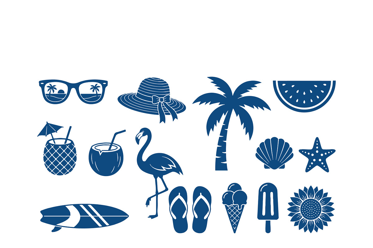 Summer Vibes Illustration Set, a Seasonal Illustration by CarWrap design (Photo 2 of 3)