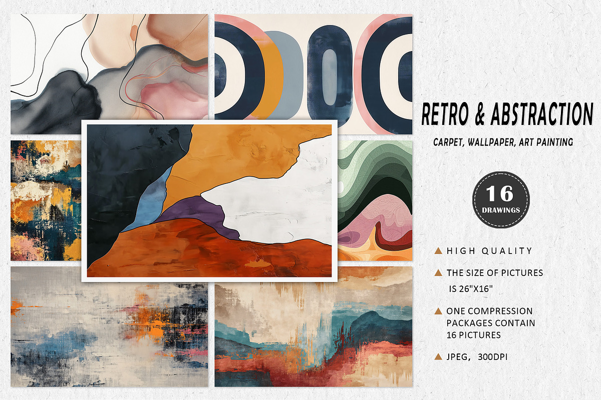 Abstract retro carpet, a Pattern Graphic by DamonYang's shop (Photo 6 of 6)