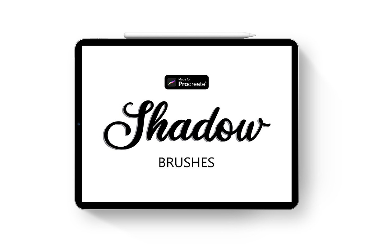Procreate Shadow Lettering Brushes, a Brush Add-On by Nova Studio (Photo 1 of 4)