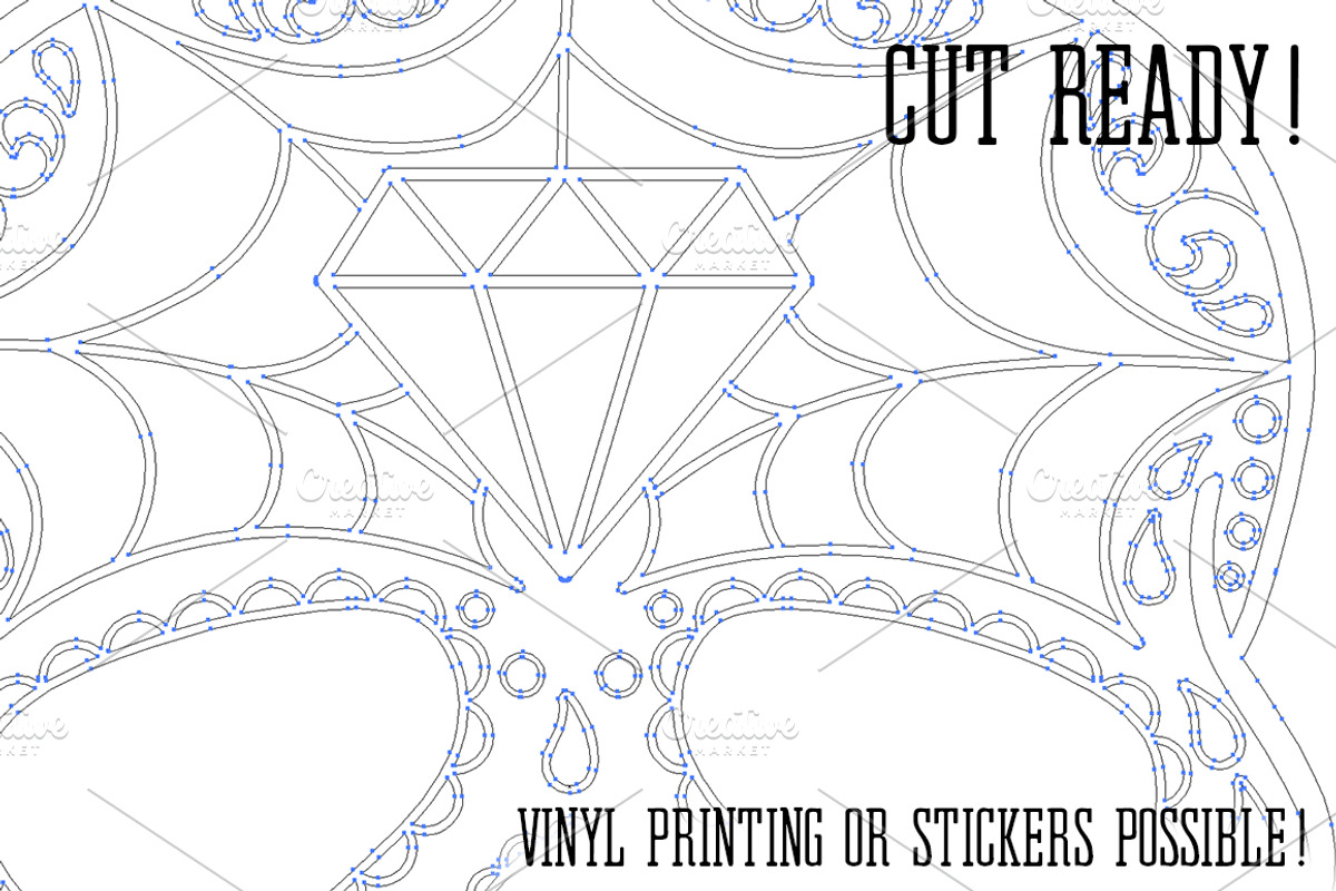 Calavera Vector Design, an Illustration by BAD TASTE (Photo 5 of 7)