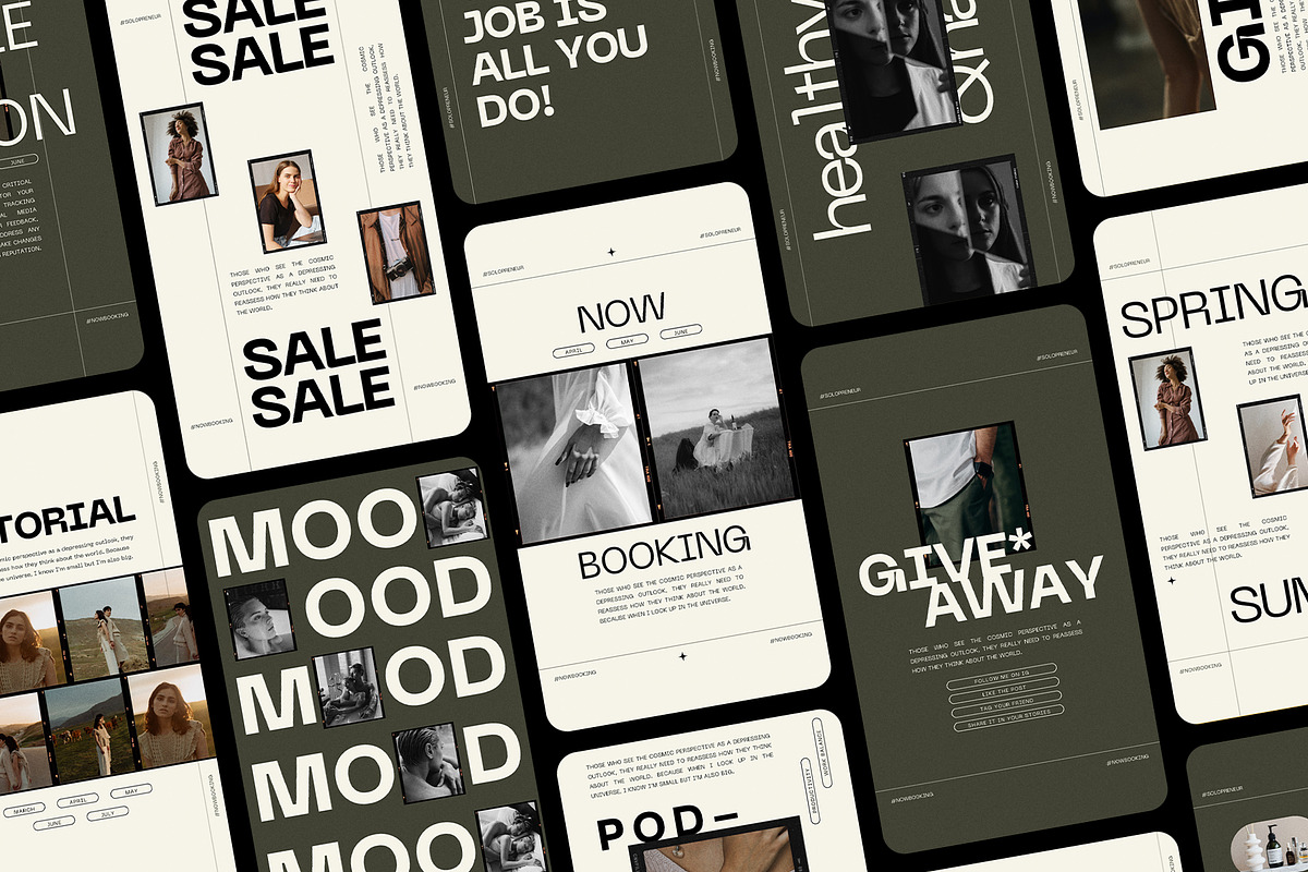Grace - Aesthetic Social Media Pack, a Social Media Template by SilverStag Type Foundry (Photo 6 of 38)