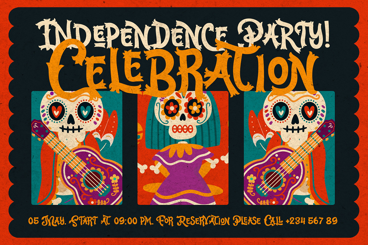 Catrina Brincona - Muertos Font, a Serif Font by Inviline.co (Photo 7 of 15)
