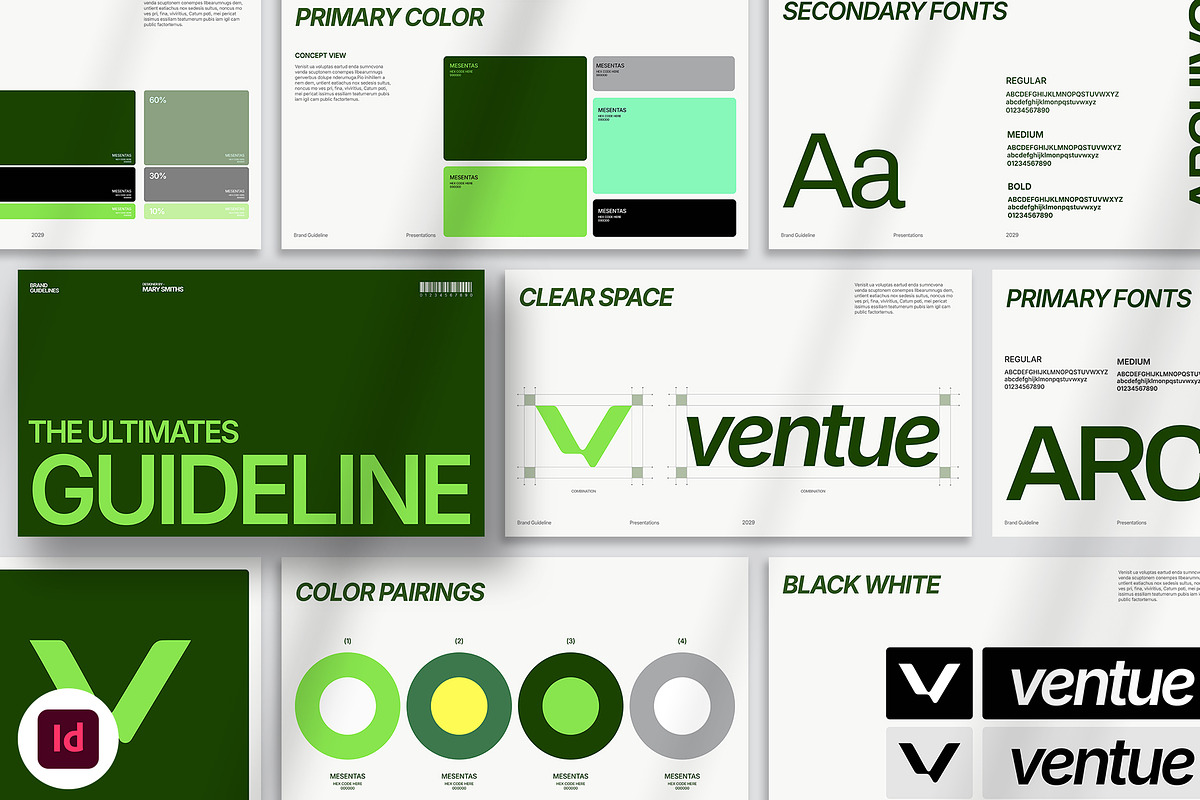 Brand Guidelines Presentation, a Presentation Template by Oriofix (Photo 1 of 10)