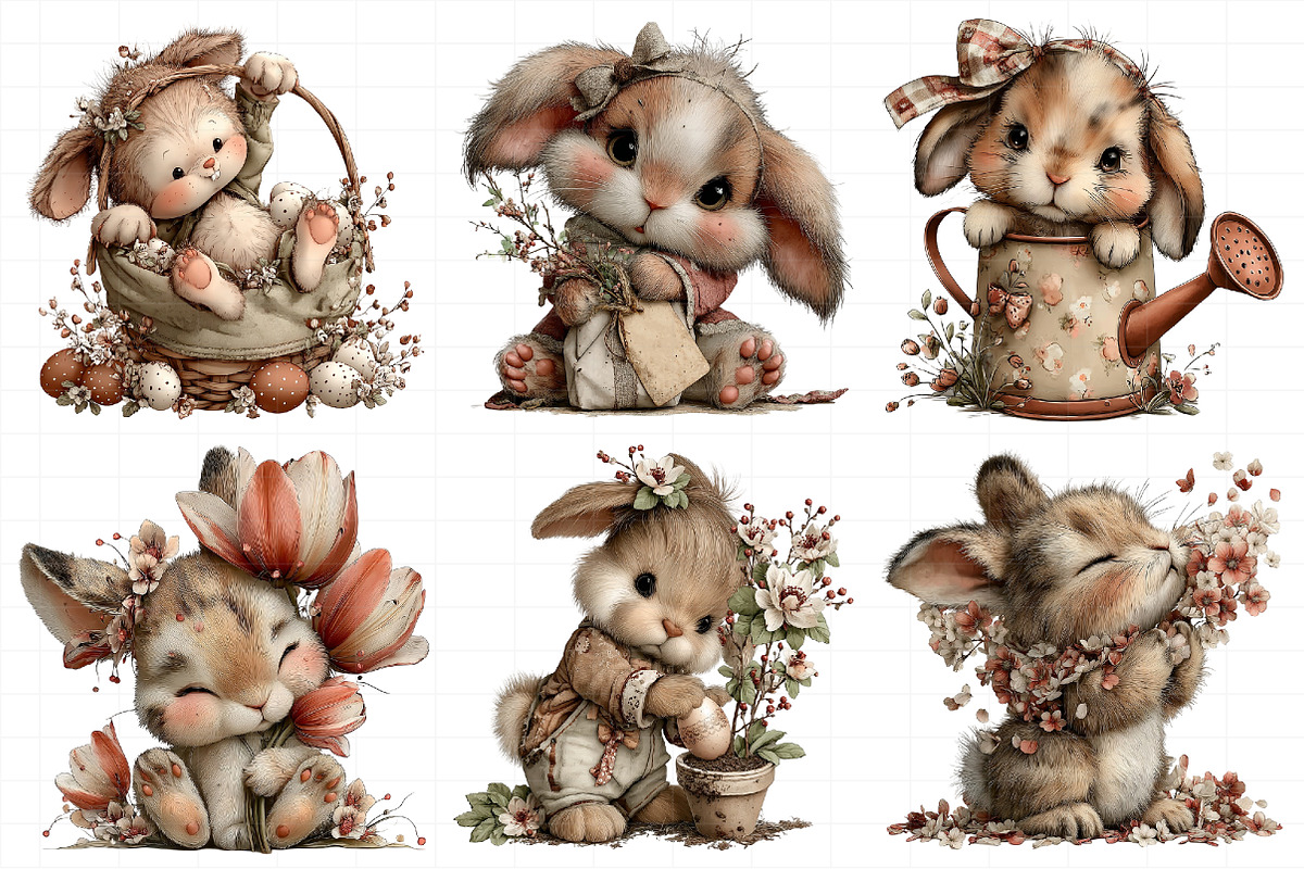 Funny Easter Bunny Clipart Png, an Illustration by Daily.Designs (Photo 6 of 8)