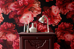 Red Peonies