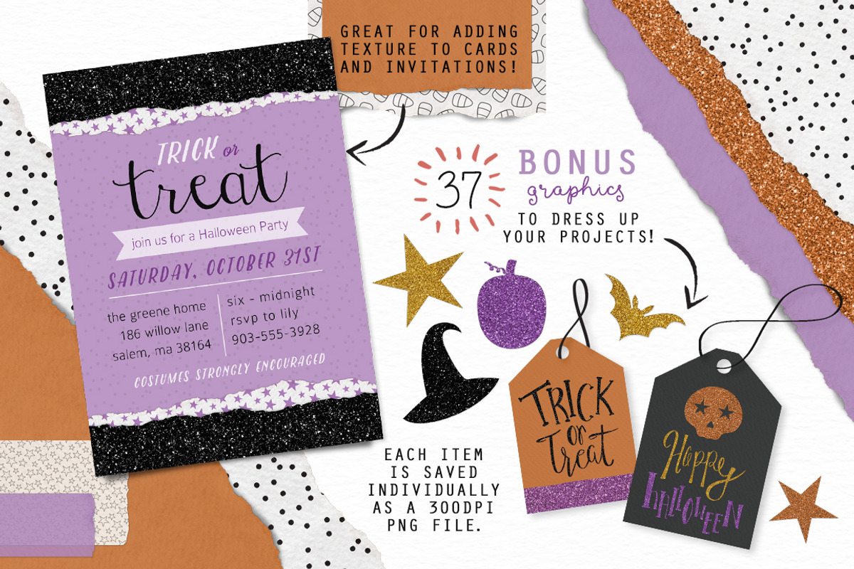 Halloween Frames, Paper & Washi Tape, an Object Graphic by patternpop studio (Photo 3 of 6)