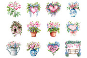 Shabby Chic Clipart, a Seasonal Illustration by Designking (Thumbnail 2 of 5)