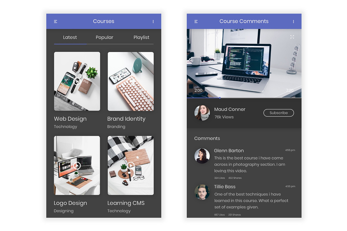 Prep - Online Learning UI Kit, an UI Kit Template by themelove