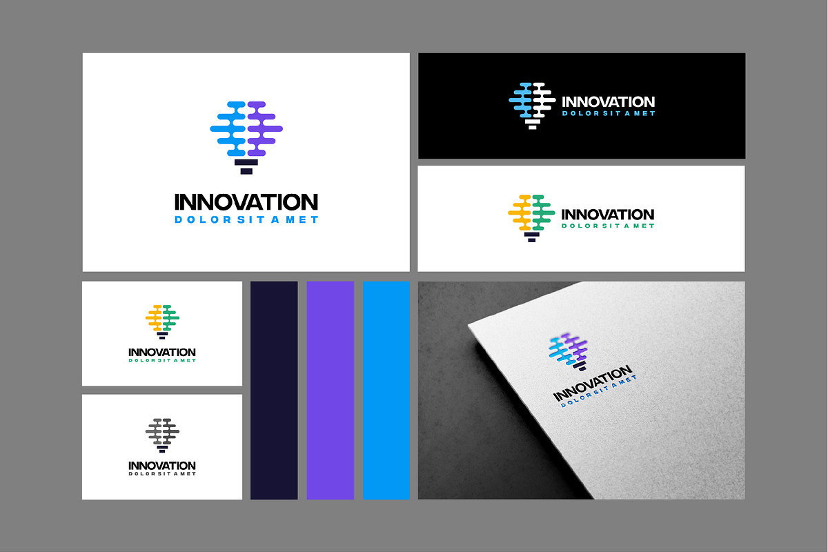 Set of modern creative innovation, a Branding & Logo Template by Lucky Creative (Photo 5 of 5)