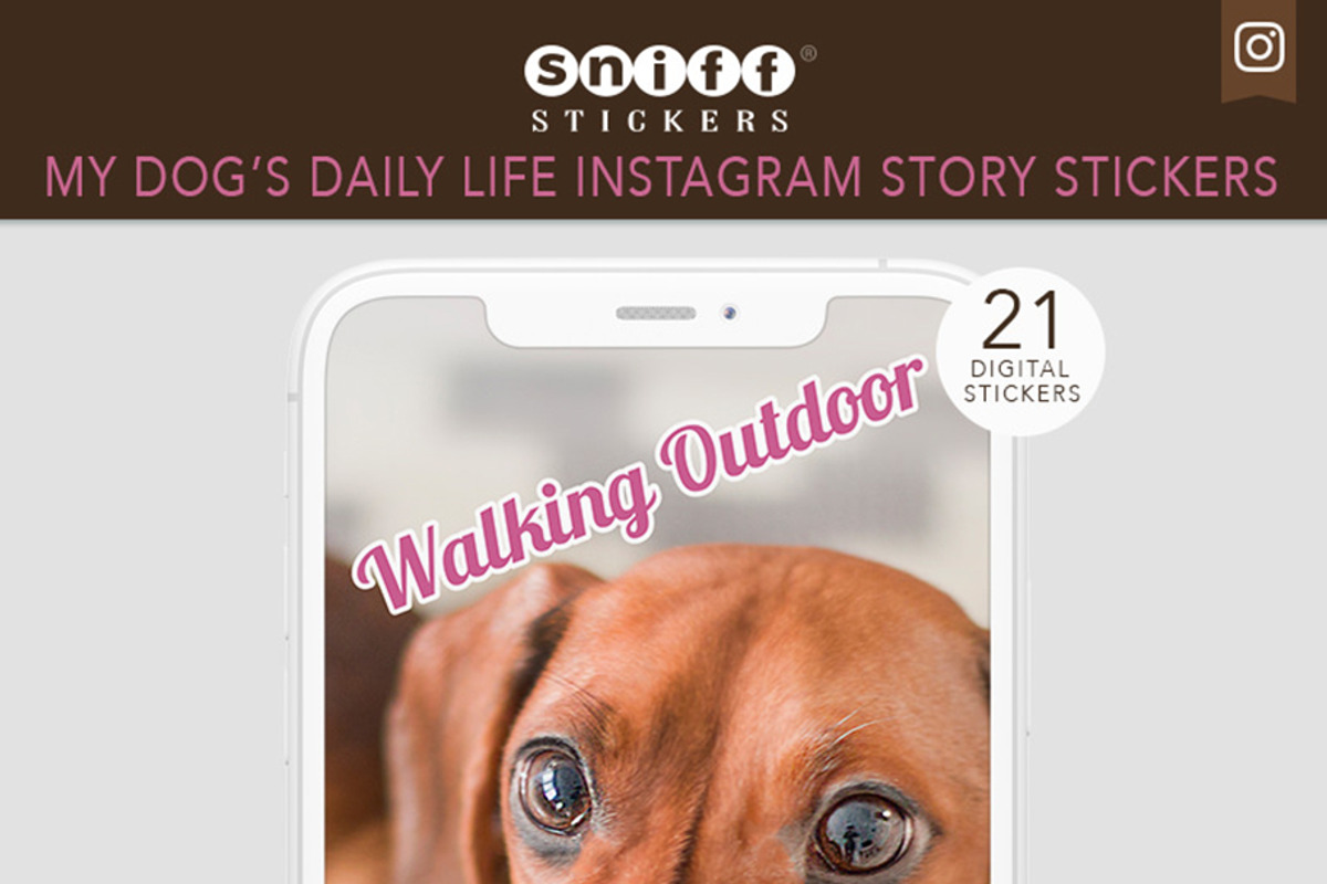 My Dog’s Life - Digital Sticker Set, an Illustration by Sniff Design Studio (Photo 3 of 3)