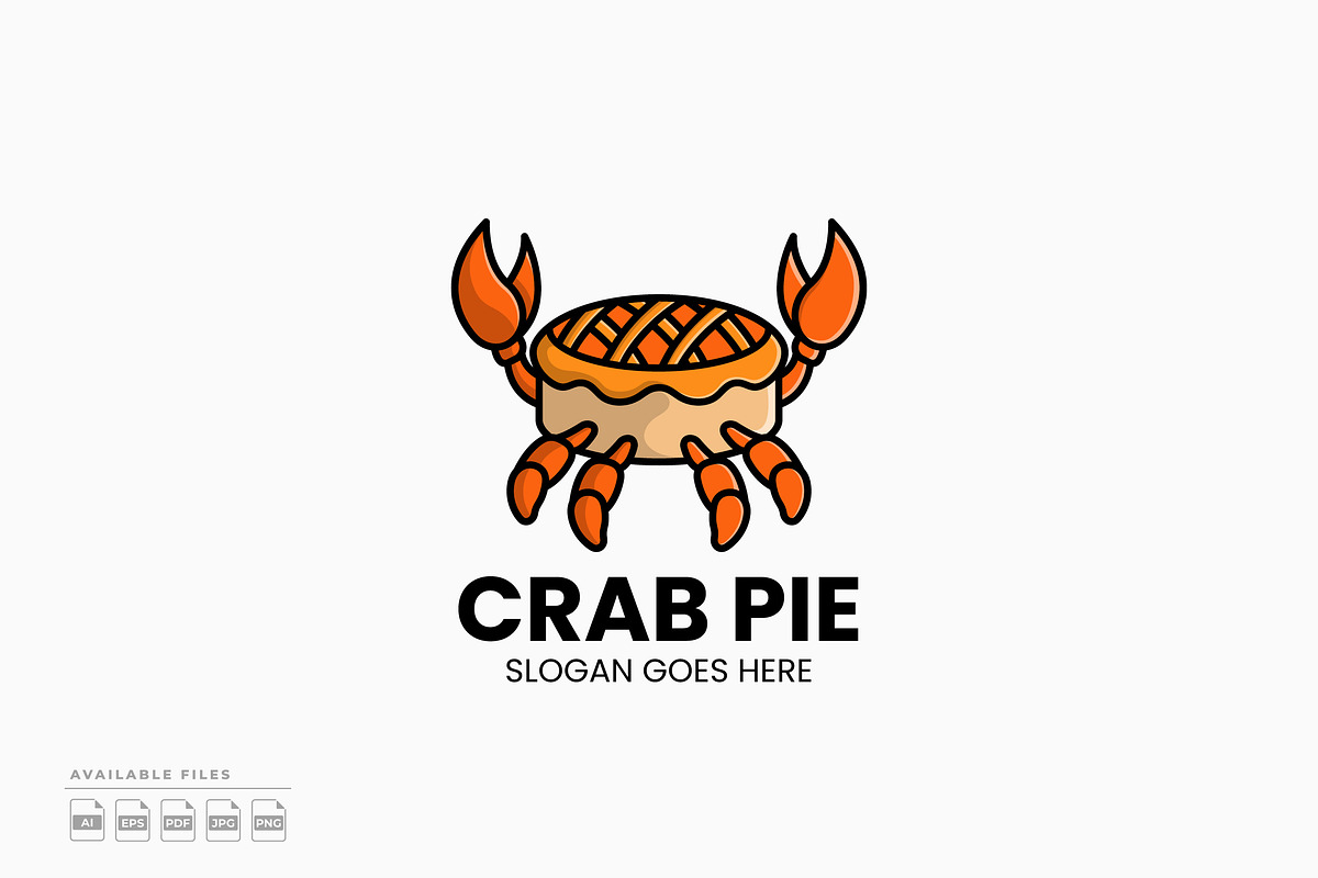 Crab Pie Logo, a Branding & Logo Template by Zeer Graphic