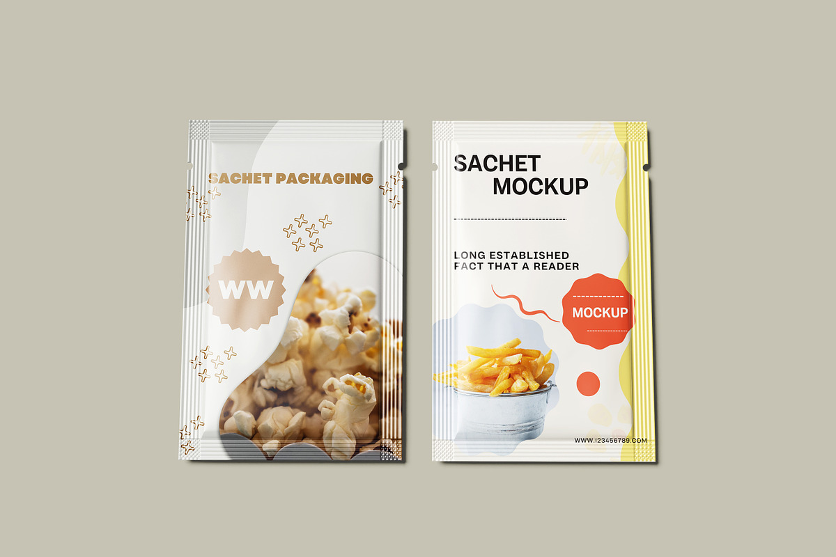 Sachet Mockup, a Packaging Mockup by NyakBiett (Photo 5 of 8)