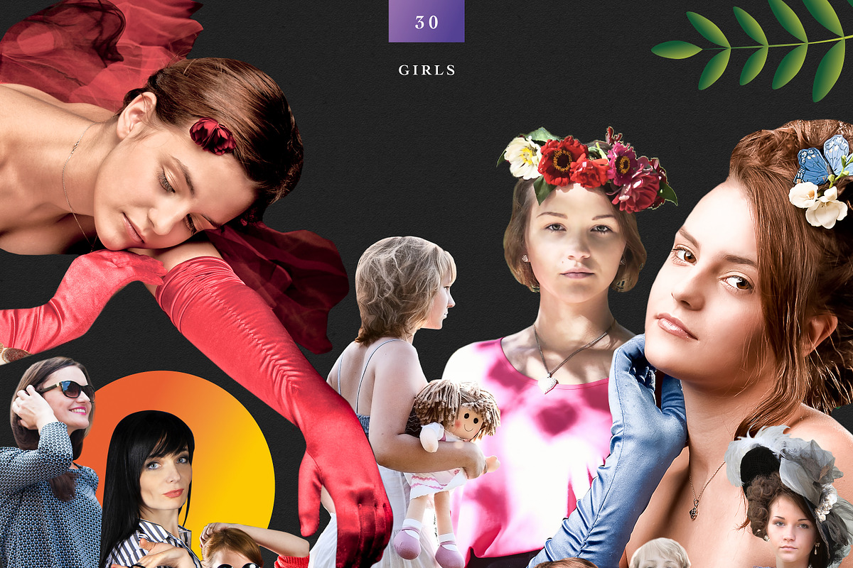 COLLAGE CREATOR «THE BEAUTY», an Object Graphic by WildStrawberry Magic (Photo 5 of 30)
