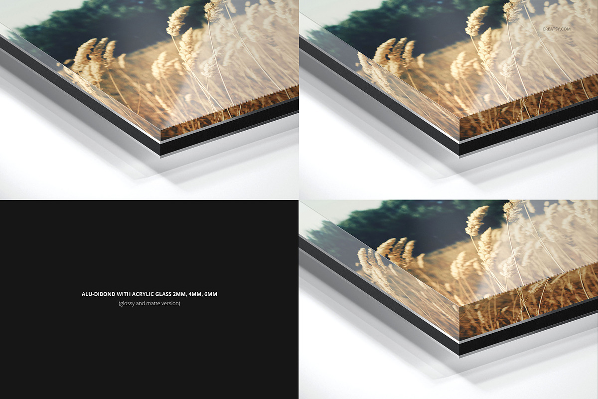 Dibond & Acrylic Closeups Mockup Set, a Household Mockup by creatsy5 (Photo 4 of 10)