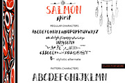 Salmon Spirit Font Trio, a Script Font by Maria Zebroff (Thumbnail 8 of 8)