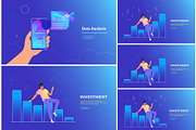 Mobile App for banking and investing, a Finance Illustration by Julia Tim (Thumbnail 1 of 6)