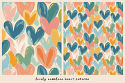12 Lovely Seamless Heart Patterns, a Pattern Graphic by DesignRocket (Thumbnail 6 of 13)
