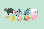 Farm Animals - Quirky Series, an Animal 3D Model by Polydactyl (Thumbnail 2 of 6)