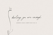 printed moments//modern casual font, a Script Font by PeachCreme (Thumbnail 13 of 20)