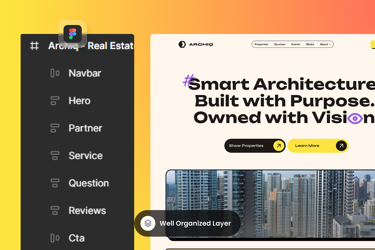 Archiq - Real Estate Landing Page preview 2