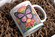 Cute Kawaii Butterfly Background, a Healthcare Illustration by Design Station (Thumbnail 2 of 4)