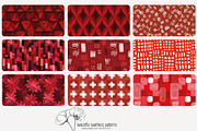 80 red geometric seamless pattern, a Pattern Graphic by Poppy Lane Studio (Thumbnail 10 of 11)