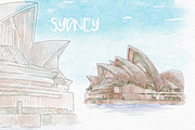 Water Color Landmark, an Object Graphic by NStudio (Thumbnail 9 of 12)