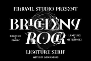 Bricheny Rock – Ligature Serif, a Serif Font by Fikryal Studio (Thumbnail 1 of 15)