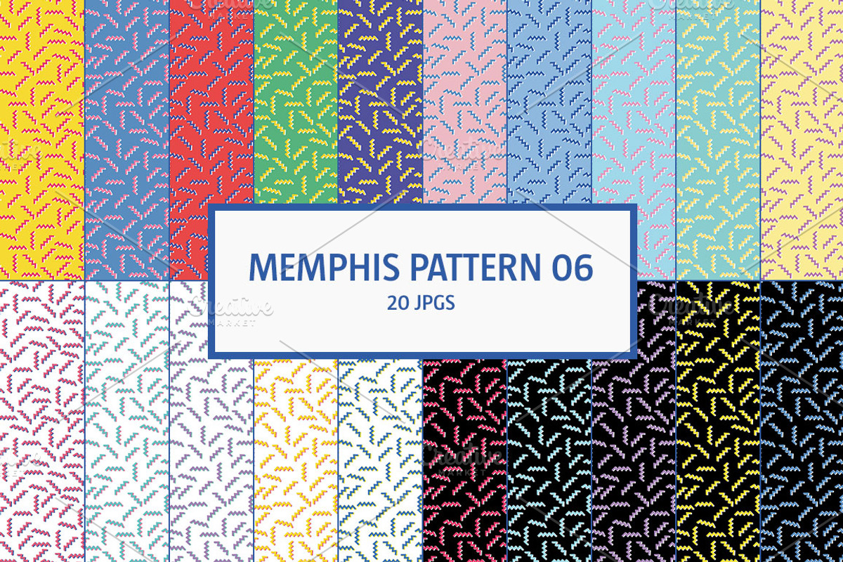 MEMPHIS STYLE, a Pattern Graphic by BÉZIER SQUAD (Photo 8 of 9)