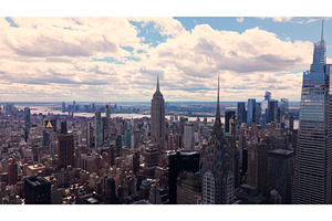 Aerial view of New York City's