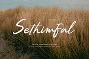 Sethimfal | Casual Handwritten Font, a Script Font by gracetype_studio (Thumbnail 1 of 12)