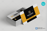 Construction Canva Business Card 06, a Business Card Template by PSDPixel (Thumbnail 3 of 4)