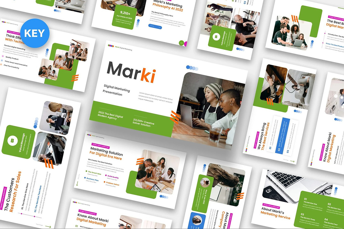 Marki - Digital Marketing Keynote, a Presentation Template by Fit-tee (Photo 1 of 6)