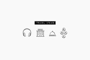 100 Travel Icons Set - Expanded, an Outline Icon by Hatch Design Workshop (Thumbnail 13 of 16)