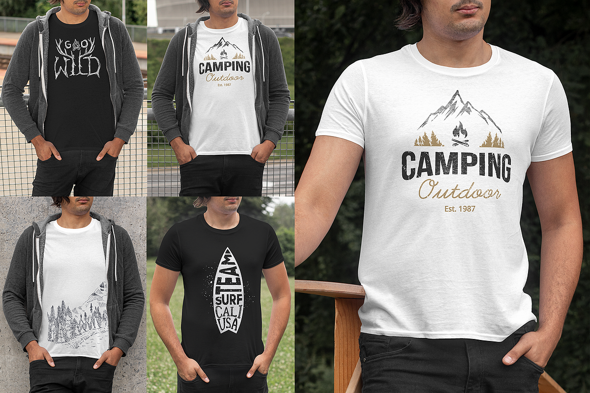 Outdoor T-shirt Mockup Kit, a Shirt Mockup by Mint Mockups (Photo 5 of 5)