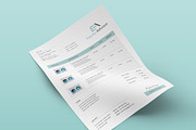 Clean Invoice Form, a Stationery Template by TelaTemplates (Thumbnail 8 of 8)