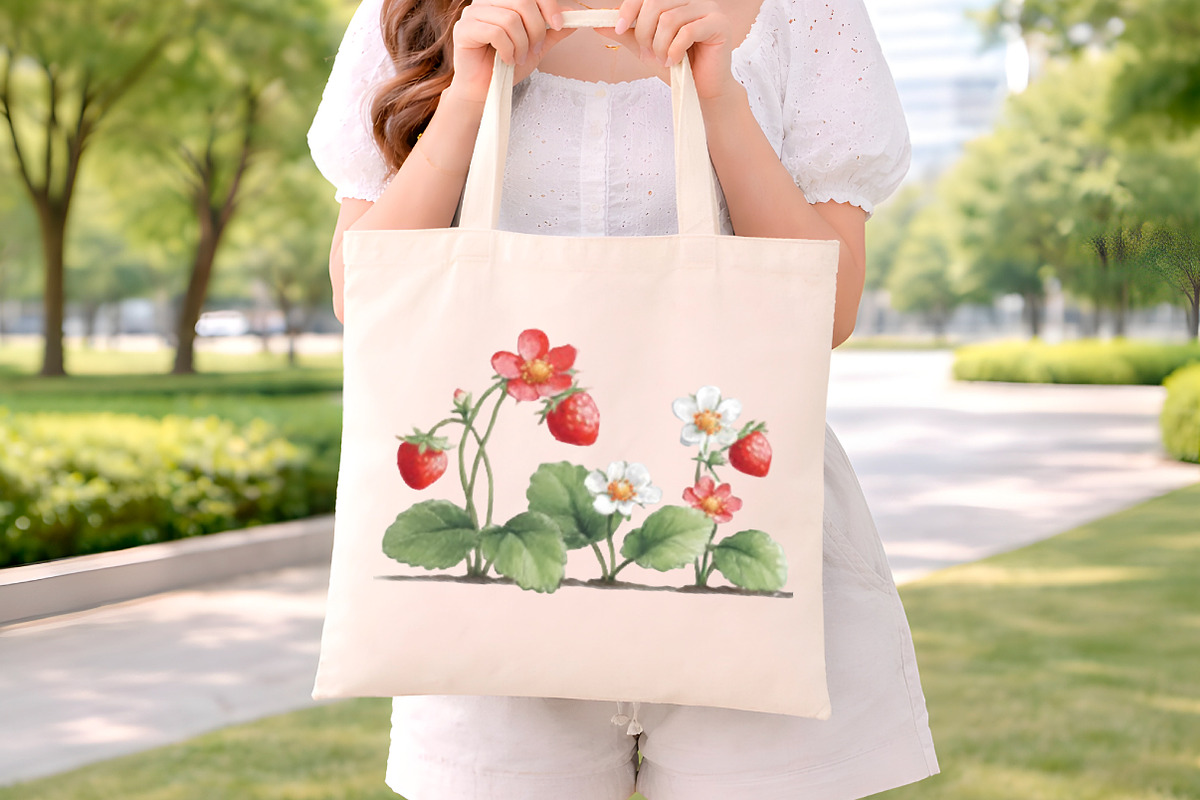 Strawberry Cottage Spring Watercolor, an Illustration by Digital Artistic99 (Photo 8 of 11)